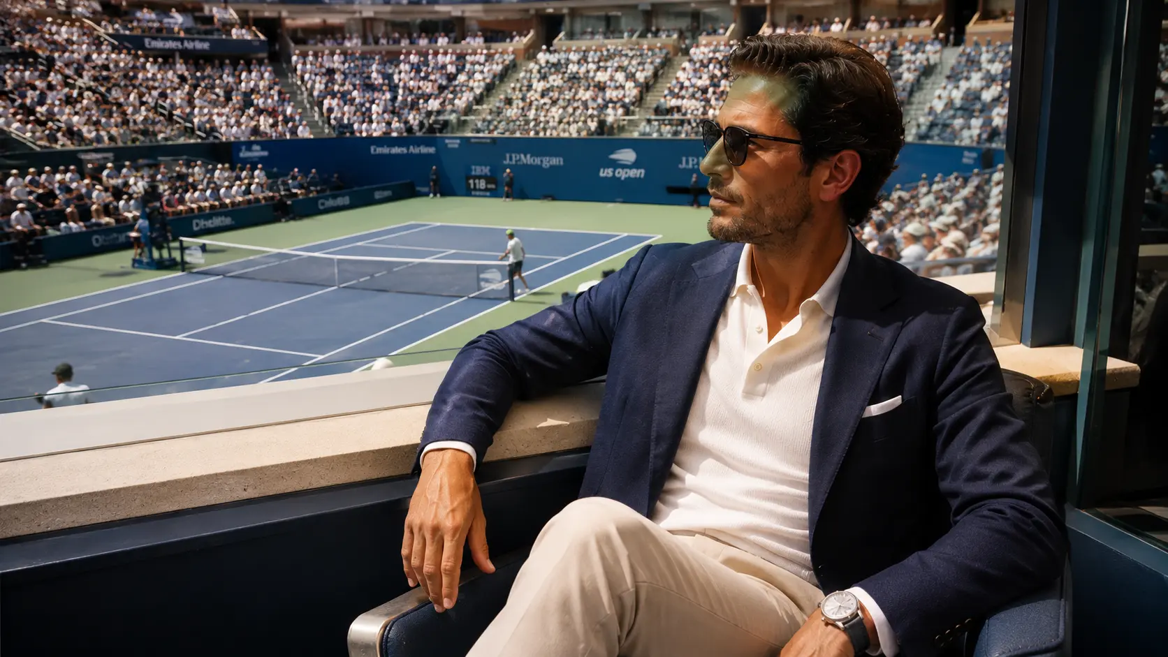 Experience Arthur Ashe Stadium in style. Master US Open tennis fashion for men with breathable bespoke tailoring built for New York late-summer luxury.