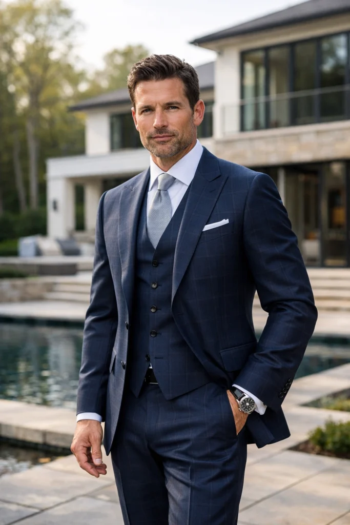 Custom suits in Frederick designed for perfect fit, comfort, and style. Wedding suits, business wear, and private fittings available. Book your consultation today.