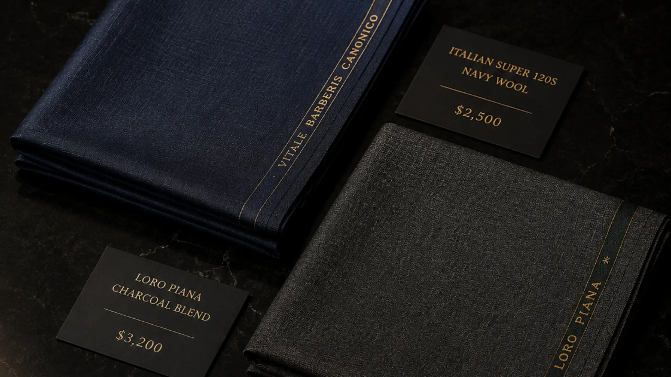 Fabric origin — Italian wool from Loro Piana costs more than standard worsted. The difference is in drape, breathability, and how the garment ages.