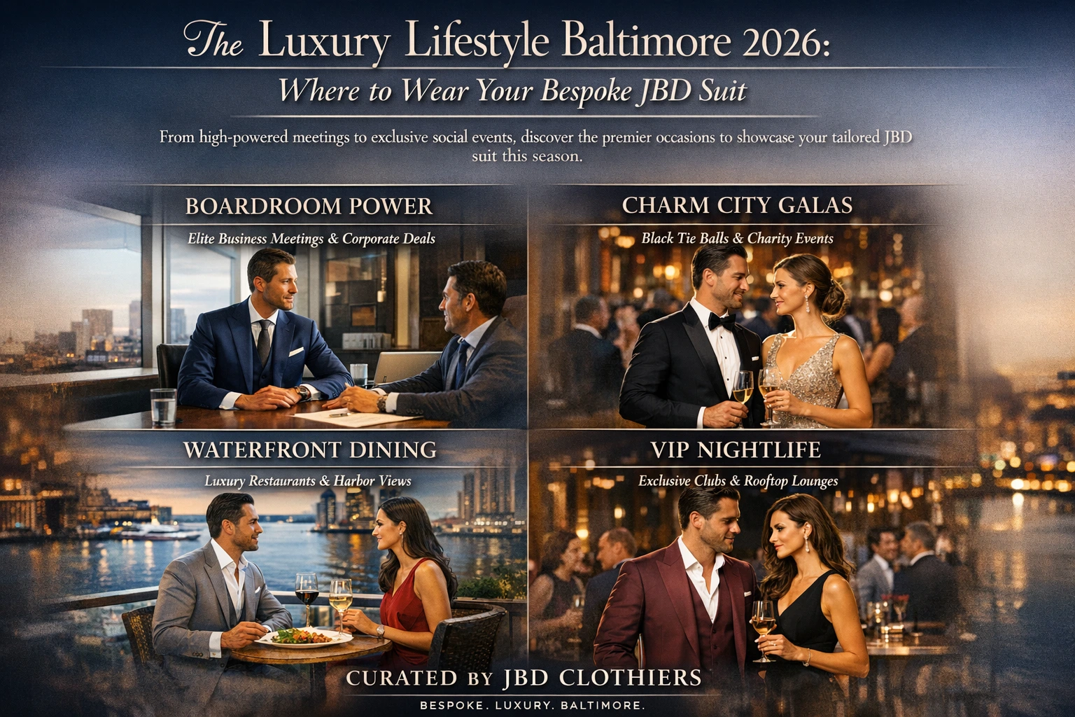 From the Harbor to Harbor East: Where to Wear Your JBD Luxury Lifestyle Suit This Season