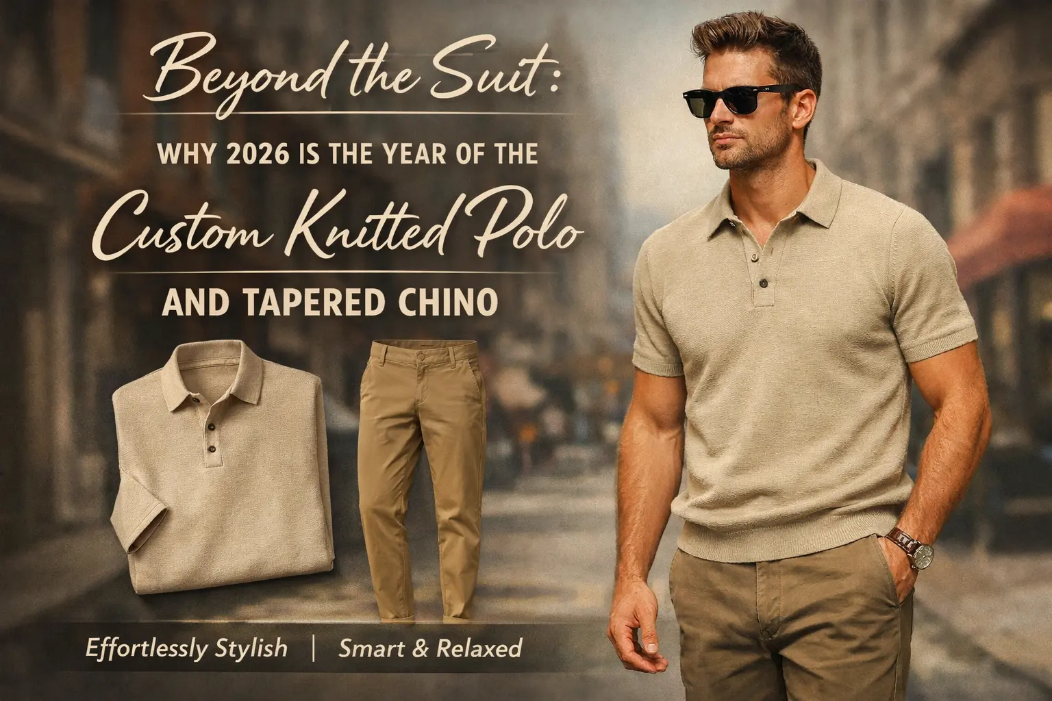 Why 2026 is the Year of the Custom Knitted Polo and Tapered Chino